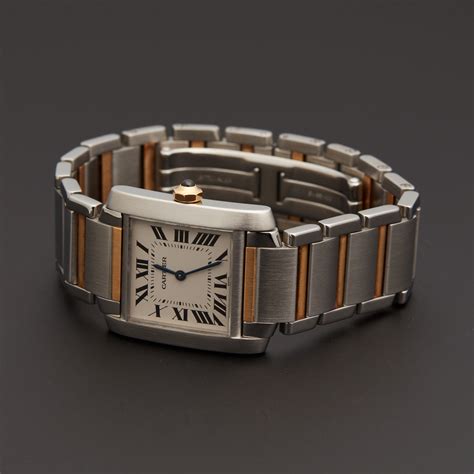 cartier tank francaise men's|cartier tank francaise pre owned.